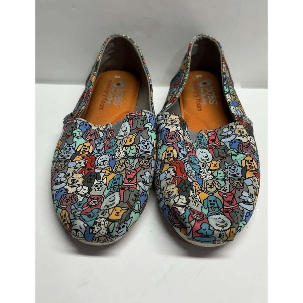 BOBS For DOGS Skechers Memory Foam Footbed Womens Slip On loafers Puppy 8